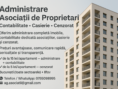 Administrare Asociatii de Proprietari: Contabilitate•Casierie•Cenzorat